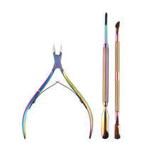 Mechia Suit Stainless Steel Dead Leather Cut Multifunction Dead Leather Push Dead Leather Three Sets High-end Atmospheric Magic Color Steel Push