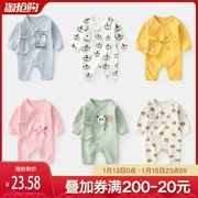 Dịch vụ nhà sư sơ sinh mùa xuân và mùa thu nữ quần áo trẻ sơ sinh haber nam babyiesies đồ ngủ cotton túi rắm