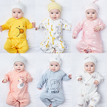 Baby clothes Summer clothes Newborn Haiyi climbing clothes Male full moon monk clothes Summer female baby one-piece clothing thin fashion trend