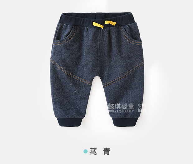 Quần bé gái mùa xuân và mùa thu quần jeans sơ sinh nam 0-3 tháng có thể mặc quần cho bé quần xuân quần áo trẻ em 10 tuổi