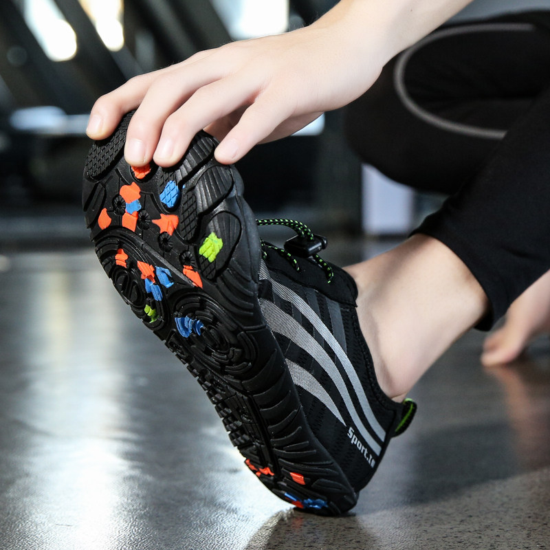 Indoor Treadmill Shoes Men And Women Fitness Shoes Special Anti-Slip Comprehensive Training Shoes Damping Jump Rope Shoes Soft Bottom Deep Squatting Shoes 