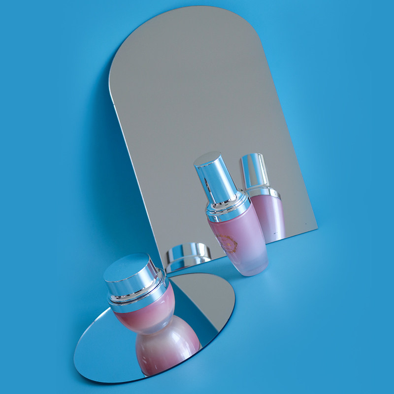 Acrylic Inverted Shadow Board Silver Mirror Ins Wind Beauty Static Portrait Portrait Photo Photography Props Mirror Customize