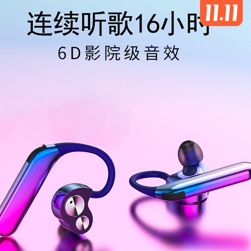 ESCONIO ear-mounted Bluetooth headset binaural driving dedicated to answer calls Ultra-long standby ear hook wireless
