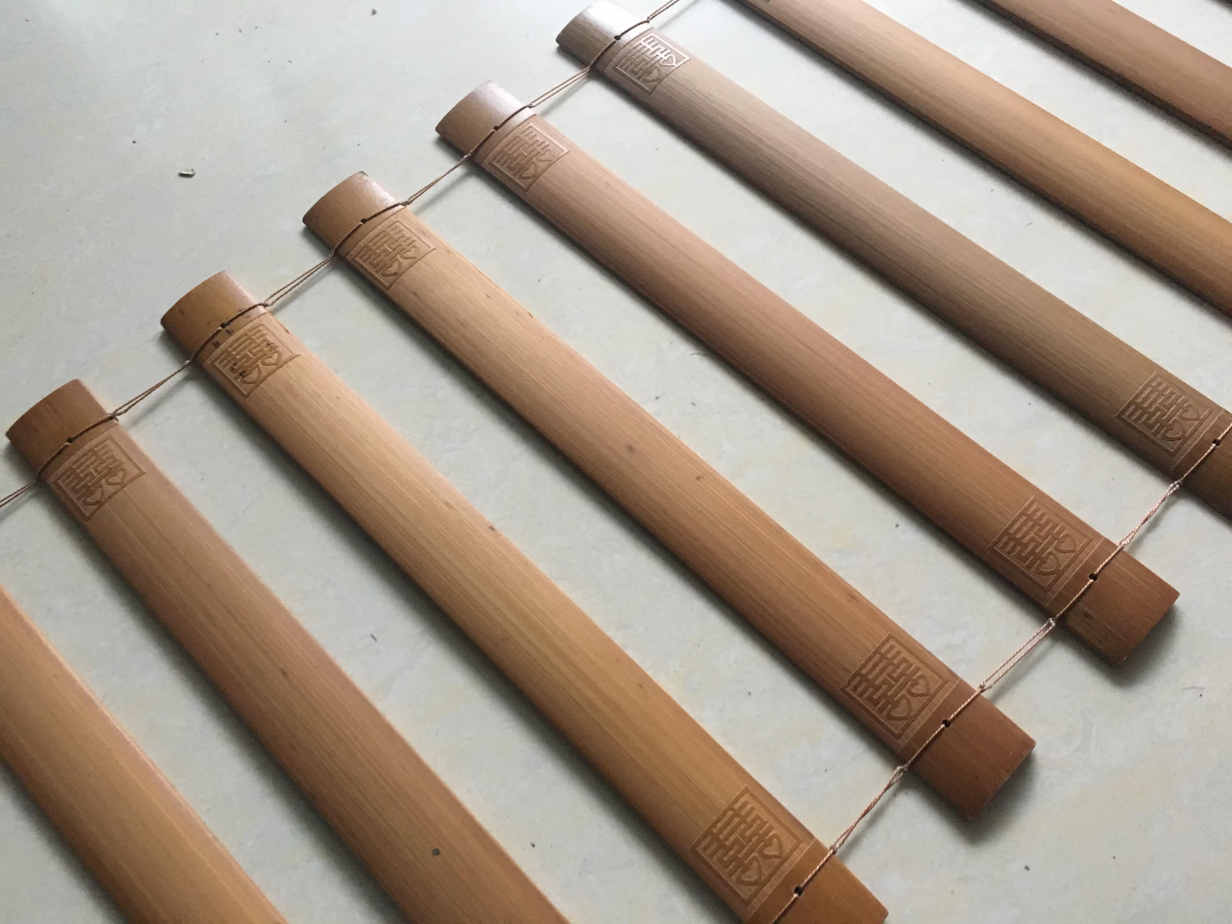 Blank bamboo simple sign inscription brush can be inscribed DIY customized super-long handwriting written heart scripture