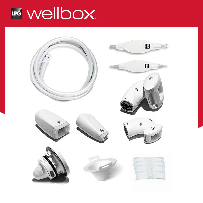 wellbox France imports lpg electronic beauty instrument rolling massage head bar accessories