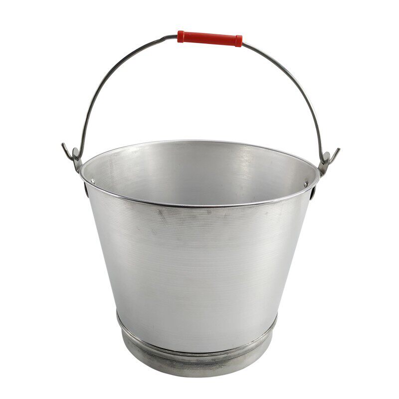 Explosion-proof aluminum barrel aluminum fire barrel gas station with thickened aluminum barrel with lid household round barrel bucket 10L15 liters