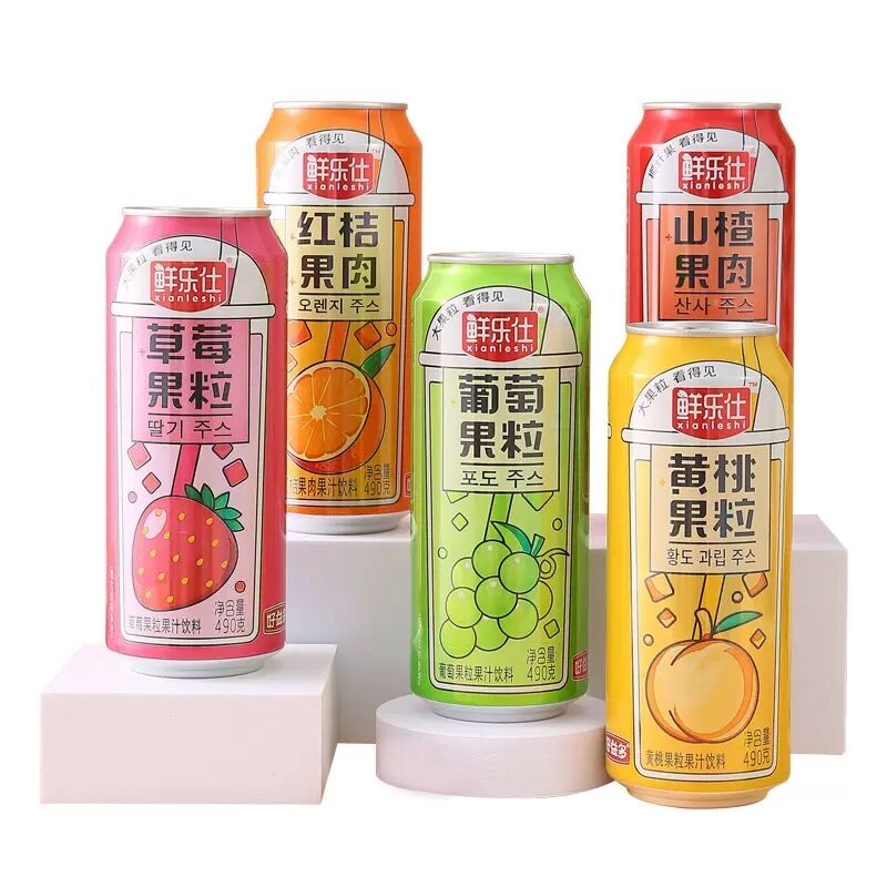 【好益多】多口味果粒罐装饮料