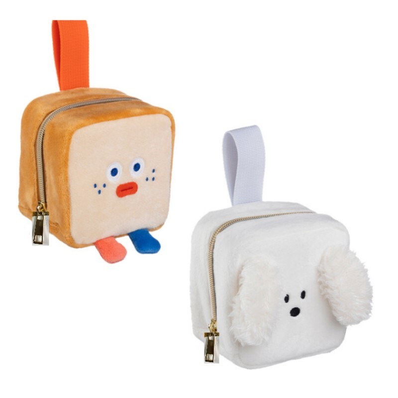 Japanese Bread Toast Cute Portable Rice Ball Bag Insulated Mini Lunch Bag Cute Snack Storage Bag