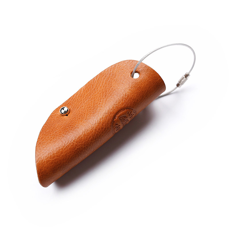 Handmade first layer cowhide simple European and American key bag leather retro home key chain personality trend key case