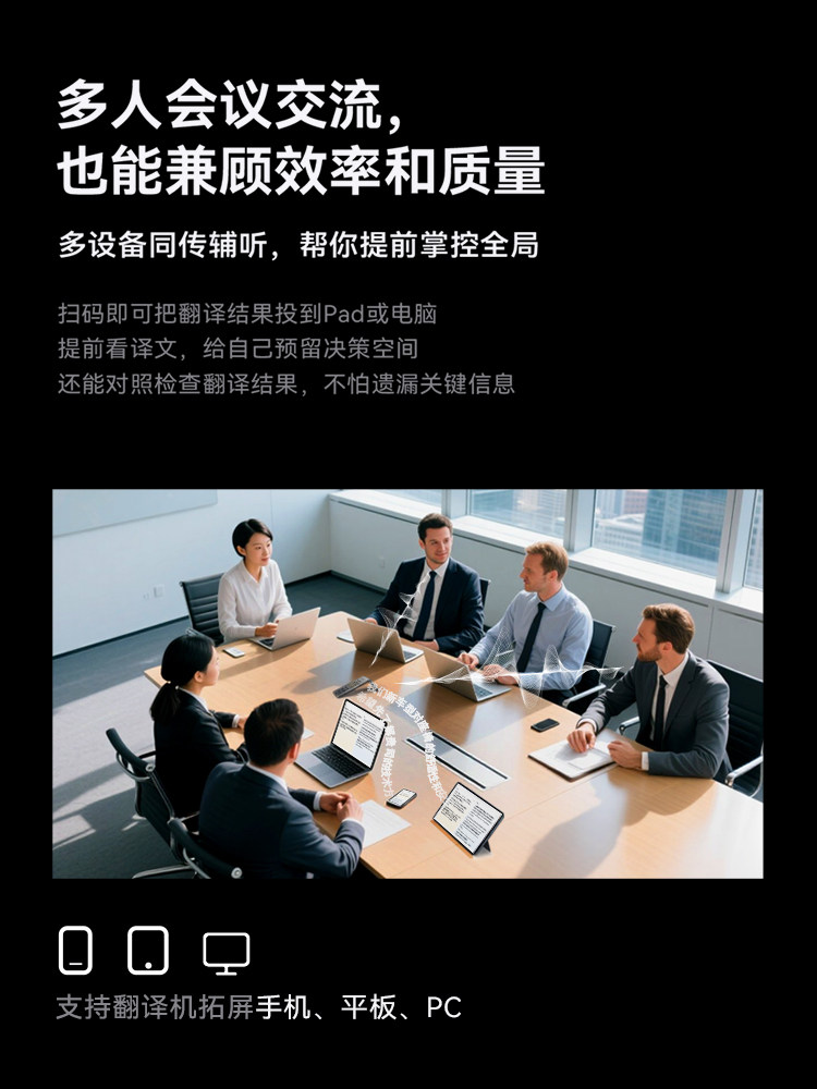 [Flagship New Product] Iflytek Dual-Screen Translator 2.0 Simultaneous Interpretation Offline Translator Multi-Language Real-Time Conversation Ai Offline Translator Chinese-English Translation Intelligent Translator