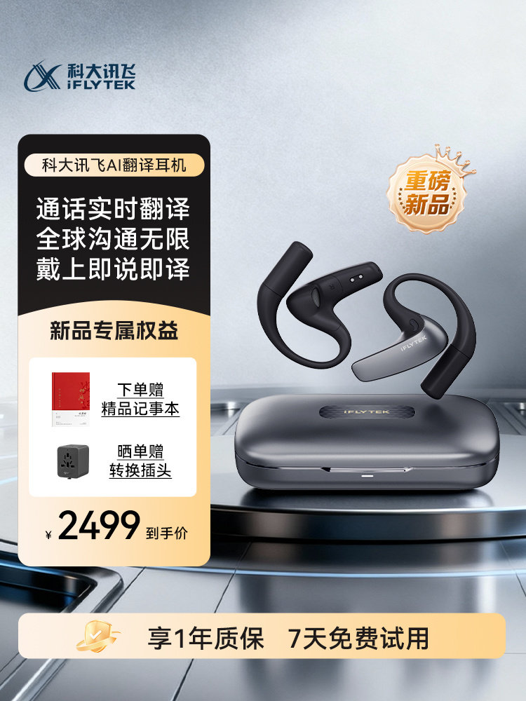 [Breaking News]Iflytek Translation Headphones: Simultaneous Interpretation, Real-Time Calls, Multi-Language Face-To-Face Translation, Offline Translator, Real-Time Conversation Ai Translation Headphones, Translation Gadget
