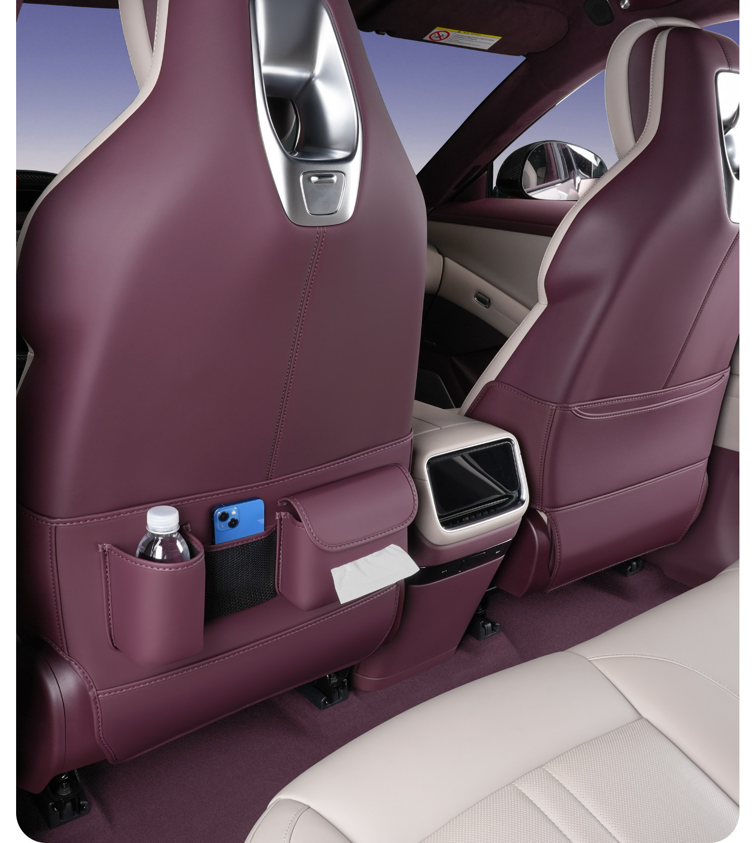 Suitable for Xiaomi Yu7 Anti-Kick Pad, Rear Seat Backrest Protective Pad, Anti-Dirt Pad, Car Interior Accessories