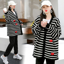Pregnant women winter sweater coat autumn winter sweater coat winter top base shirt long wear suit Net Red