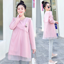 Pregnant Woman Spring Dress Dress 2022 New Suit Fashion Models Spring Long Sleeves Blouses Spring Autumn and Spring Dress Surges
