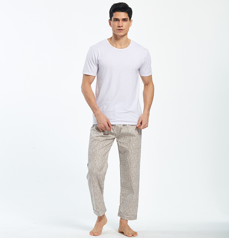 Nam cực mỏng phần quần nhà lỏng lẻo quần ngủ nam và nữ quần cotton giản dị mùa xuân và mùa hè sống quần đơn giản nhà quần đồ lót