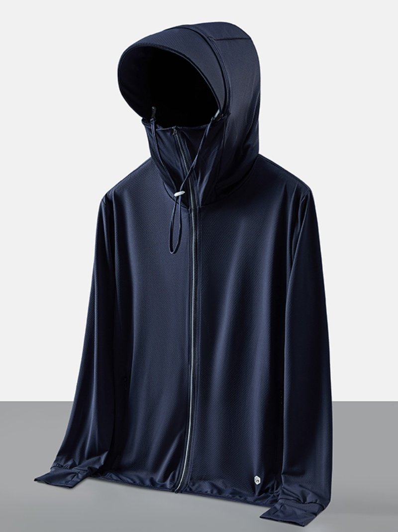 Summer Outdoor Ice Silk Sun Protection Clothing for Men and Women, Skin Clothing Jacket, Breathable Sports Windbreaker, Beach Sun Protection Clothing Upf50+