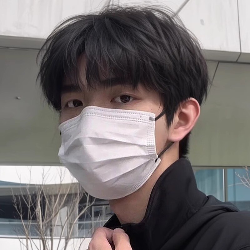 Korean Style Wig for Men, Short Hair, Youthful Look, Slightly Layered Bangs, Everyday Versatile Item, Natural and Fluffy, Realistic Full Head Wig