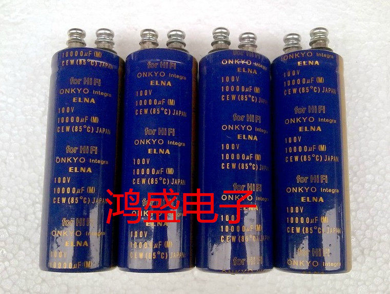 (Ina) gold letter ELNA for HIFI 100V10000UF audio dedicated filter capacitor