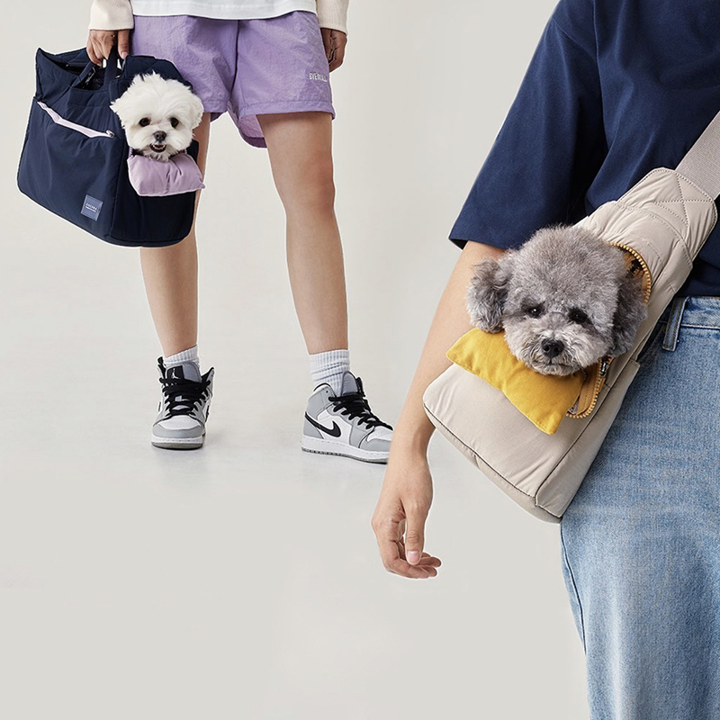 COCOBA pet shoulder-to-shoulder portable summer breathable teddy large-capacity crossbody dog walking bag small dog