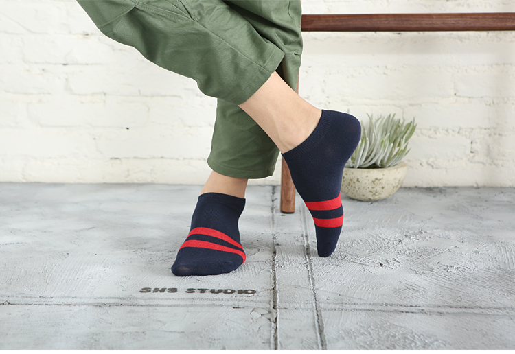 9,9 Vớ da lộn Giày nam vớ cotton nam vớ khử mùi thấm mồ hôi ngắn ống cotton nam bè bè người lớn tất lót lông