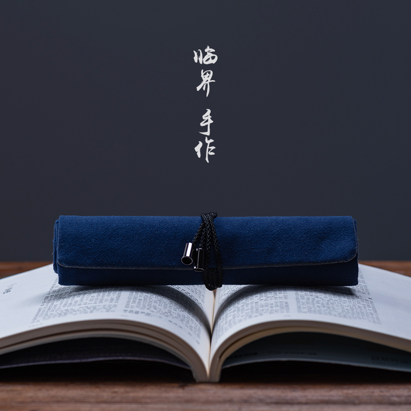 Chinese Palace Retro Style wind curly pen bag Forbidden City Creative Pen Bag Roll Pen Curtain Day Style Art College Students' Writing Case