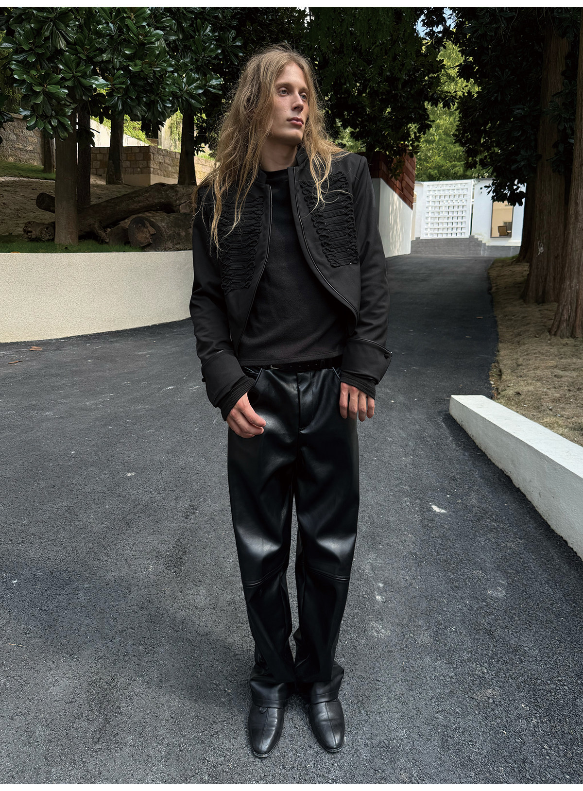 JCAESAR Slim-Fit Paneled Jacket