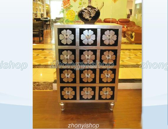 Modern style Twelve cupboard green leaf grass CD cabinet decoration cabinet locker display cabinet display cabinet