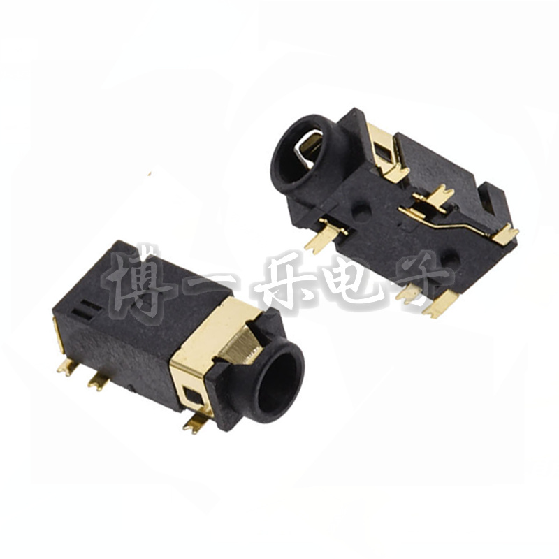 3 5MM headphone socket Audio interface PJ-342B 6 foot patch with double column plated gold