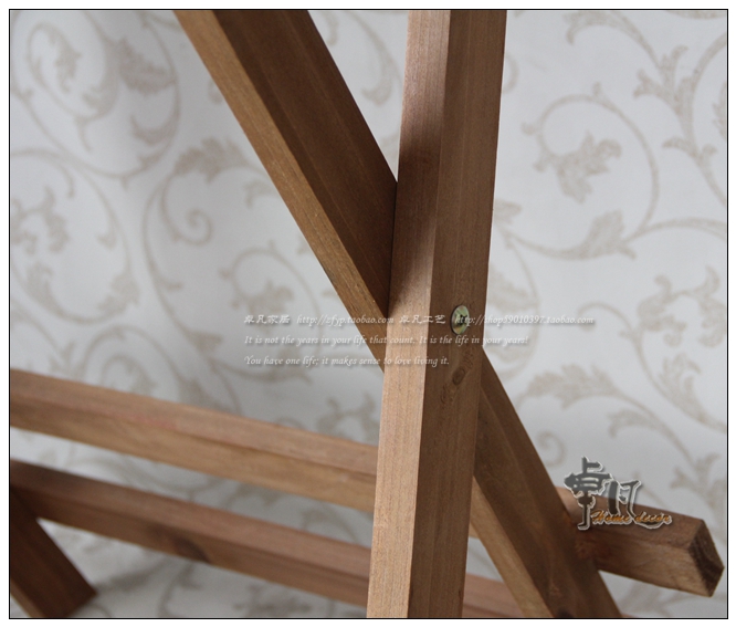 Đất nước retro rắn gấp bàn lưu trữ giá hoài cổ nhà ban công trang trí lớn kệ hoa khay hoa - Bàn mẫu bàn học đẹp bằng gỗ