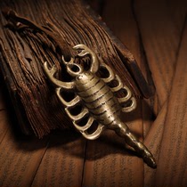 Hand-made scorpion body pendant made from old pure copper collected in Tibet