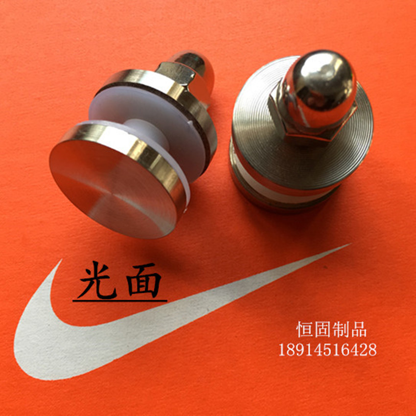 Outer circle 30 stainless steel 304 material handrail railing column clip glass advertising nail solid glass clip screw