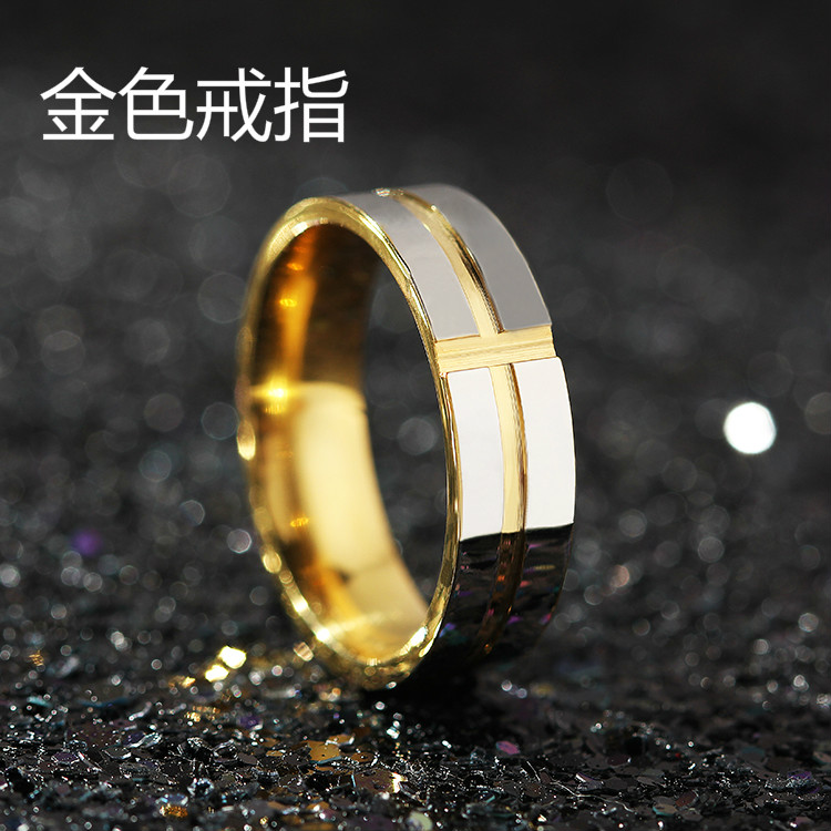 Nhẫn nam độc đáo cá tính Nhẫn thép titan Phiên bản Hàn Quốc của phụ nữ trang sức thủy triều xoay vòng để gửi quà cho bạn trai nhẫn pandora