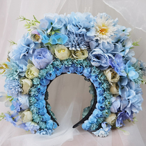 Xunpu womens hairpins ethnic style Hanfu accessories versatile head flowers spring new travel photography headwear super fresh young head flowers