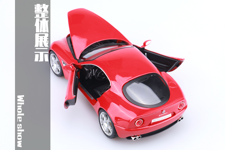 Mô hình xe Bimei Gao 1:18 Alpha 8C Mô hình xe hợp kim Mô phỏng Mô hình xe tĩnh Trang trí yêu thích mo hinh may bay