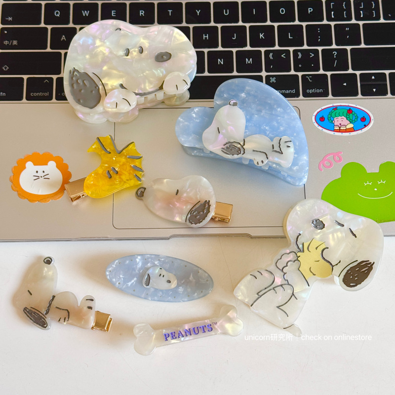 Exclusive Daily Deal! Snoopy and Tuck Hair Clips, Bangs Clips, Hair Accessories Clips