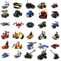 Compatible with Lego small building block boy 6-year-old building block car mini assembly toy intelligence small model 10 yuan