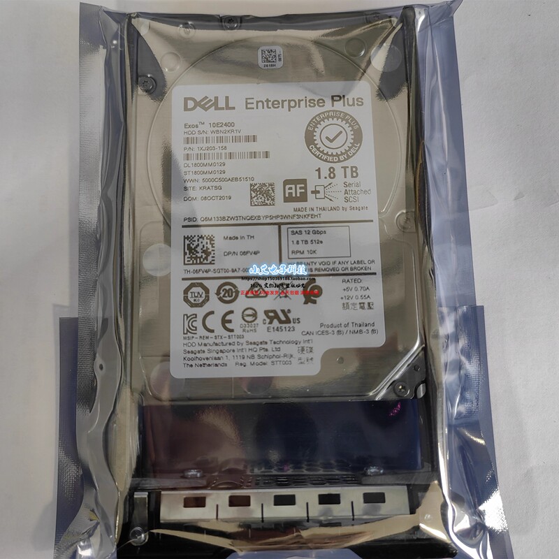 Dell St1800Mm0129 06Fv4P 1Xj203-158 1.8t Sas Sc4020/5020 Hard Drive