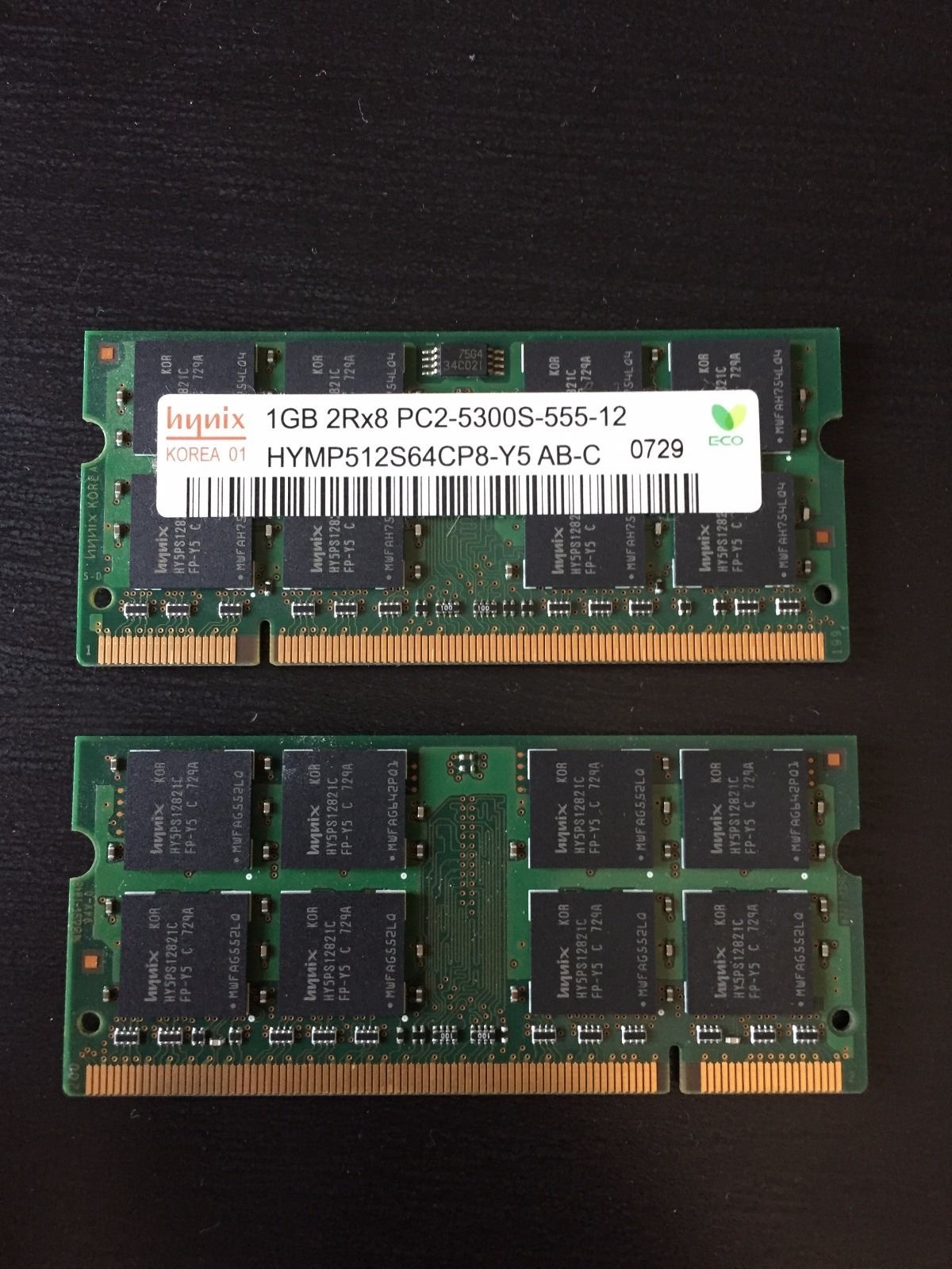 hynix modern HYMP512S64CP8-Y5 EP8 1GB EP8 2Rx8 2Rx8 PC2-5300S laptop memory
