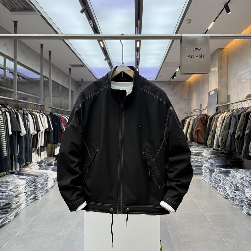 Men's New Autumn Single-Breasted Short Bomber Jacket Baseball Jacket Casual Versatile Stylish Men's New Autumn Single-Breasted Short Bomber Jacket Baseball Jacket Casual Versatile Stylish