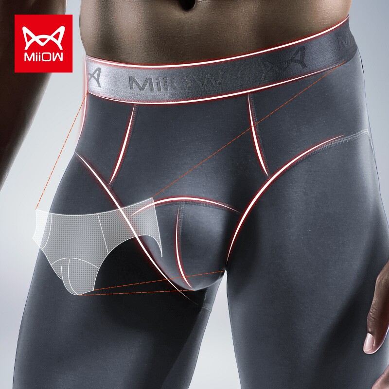 Cat men's autumn pants single thin tight pants warm pants menstrual pants in autumn and winter