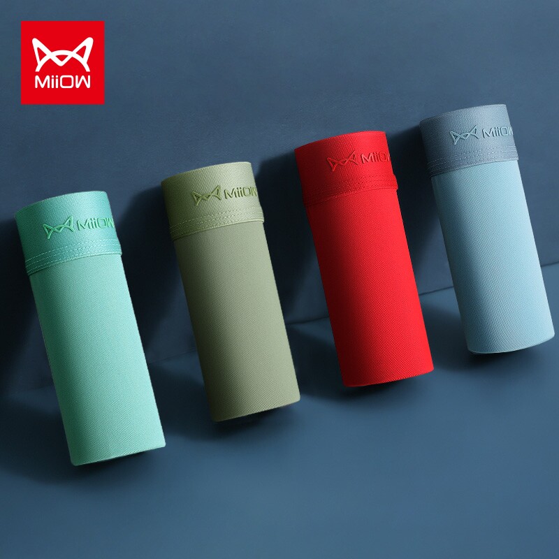 Cat man's men's underwear men's four corner shorts head ice silk antibacterial and breathable four-corner pants stun students pants head boy trend