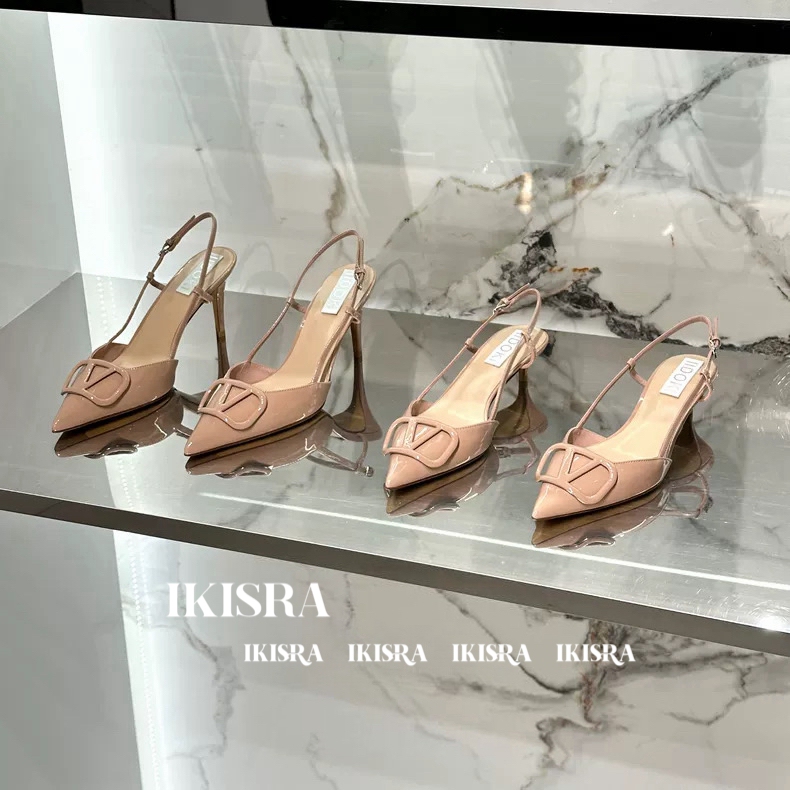 Ikisra 25-2 Export International Classic Pointed Toe Strap Sandals Pure Desire High Heels for Women