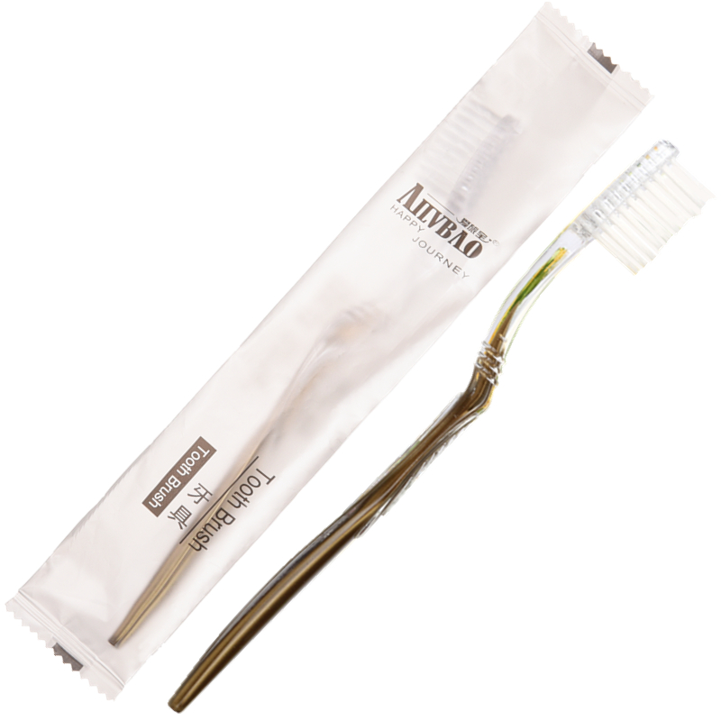 Disposable Soft Hair Toothbrush Transparent Frosted Plastic Bagged Star Hotel Disposable Items Toothbrush Toothpaste Wholesale