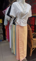 Yunnan Xishuangbanna Dai clothing Dai suit suit Internet celebrity travel photo shoot photo slimming traditional Dai suit improvement