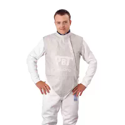 Imported PBT children's foil fencing white metal vest Hungarian fencing equipment rust washable