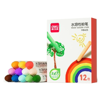 Able 12 Color Dust-free Colored Chalk Water Soluble Erasable Washable Solid Chalk Children Home Teaching Color Kindergarten Teachers Special Black Board Newspaper Baby Teaching