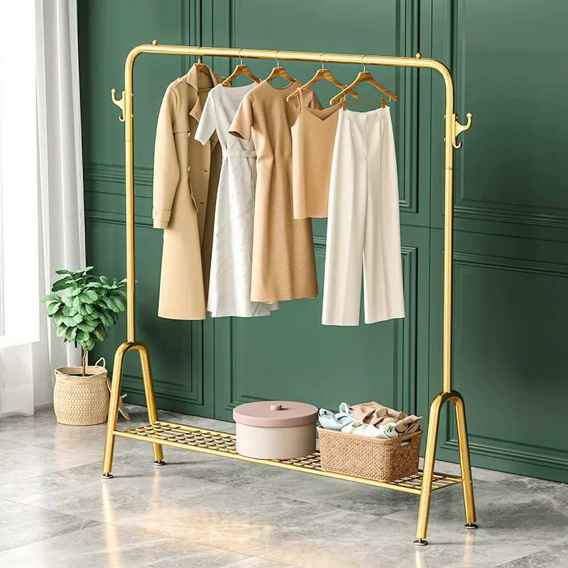 12 HOOK HANGING POLE RACK Clothes Hanger Coat Stand