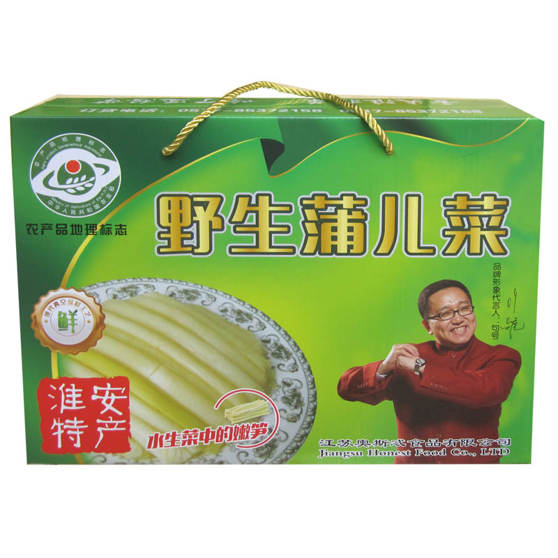 Buscuai Huai Ante production of wild vegetables Vegetables Huaian Pu Vegetables Buscule Vegetables 400g * 2 bags of gift boxes