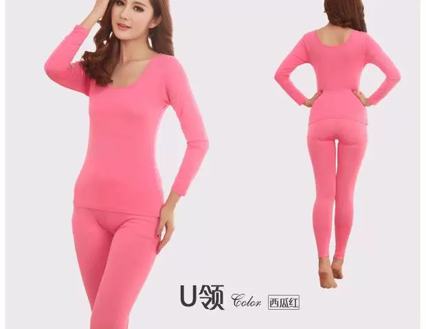 Nam Cực Qiuyi Qiuku Phụ nữ phù hợp với Modal Slim cơ thể áo len cotton kích thước lớn cơ sở đồ lót nhiệt mỏng