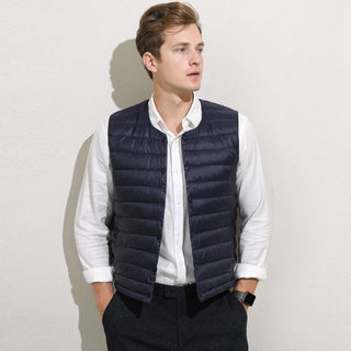 2020 winter short lightweight lining down vest